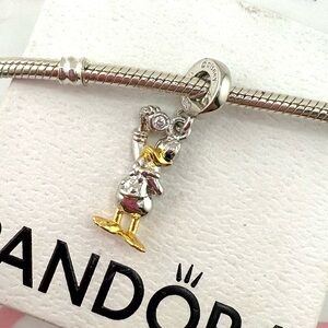 Disney 100th Anniversary Donald Duck Lab-Grown Diamond Dangle Charm